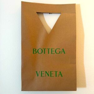 BOTTEGA VENETA NEW BROWN PAPER BAG